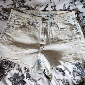 Jean shorts high rise festival